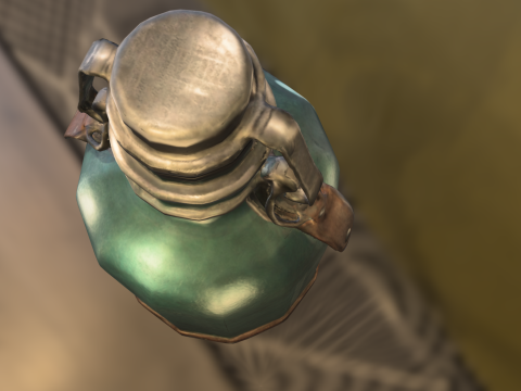 Steampunk Potion Bottle 3D Модель