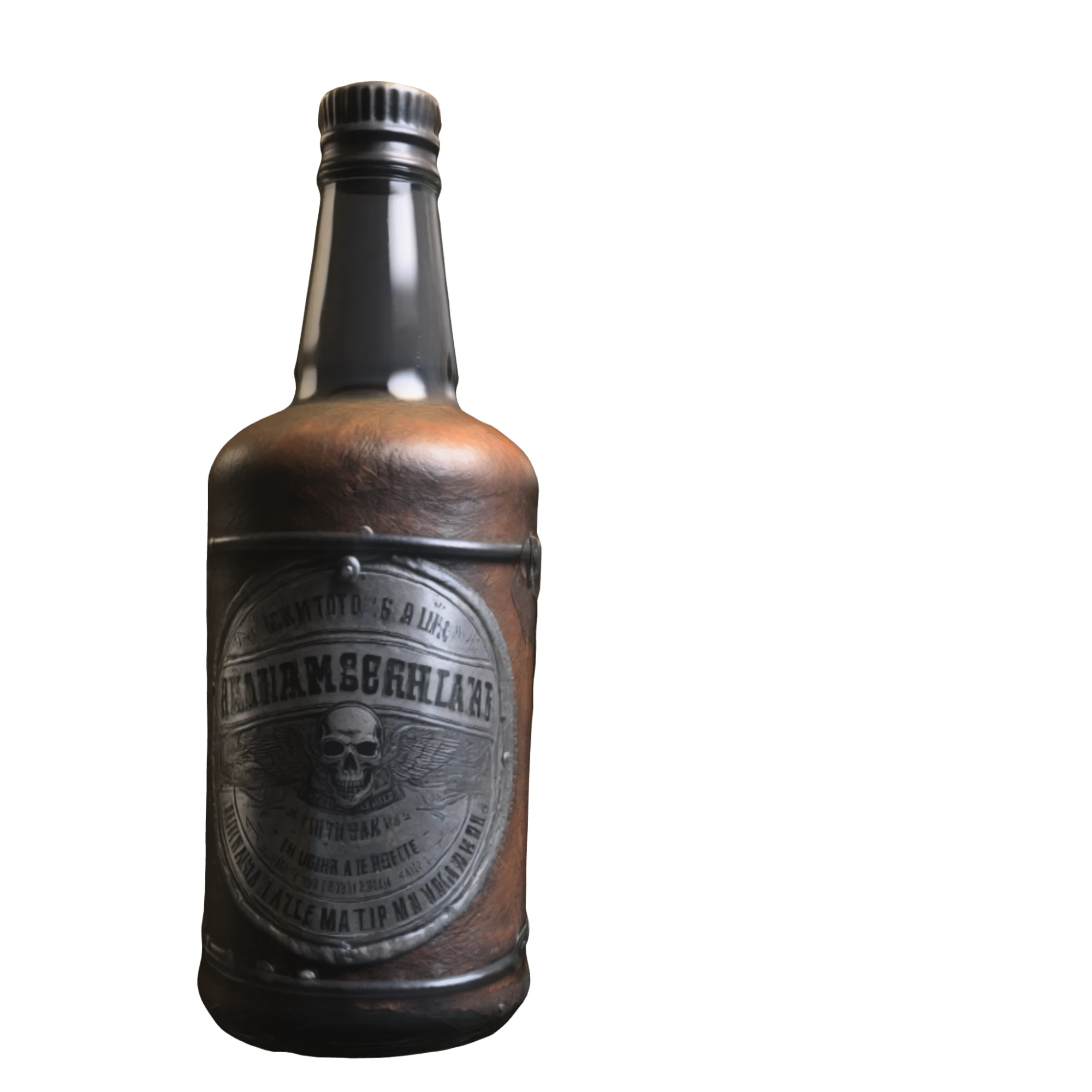 Steampunk skul Poison Bottle 3D Model .c4d .max .obj .3ds .fbx .stl .blend