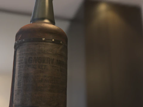 Steampunk skul Poison Bottle 3D Model