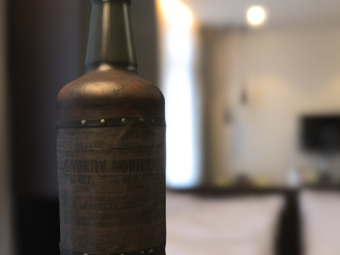 Steampunk skul Poison Bottle Model 3D