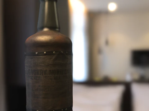 Steampunk skul Poison Bottle 3D Model