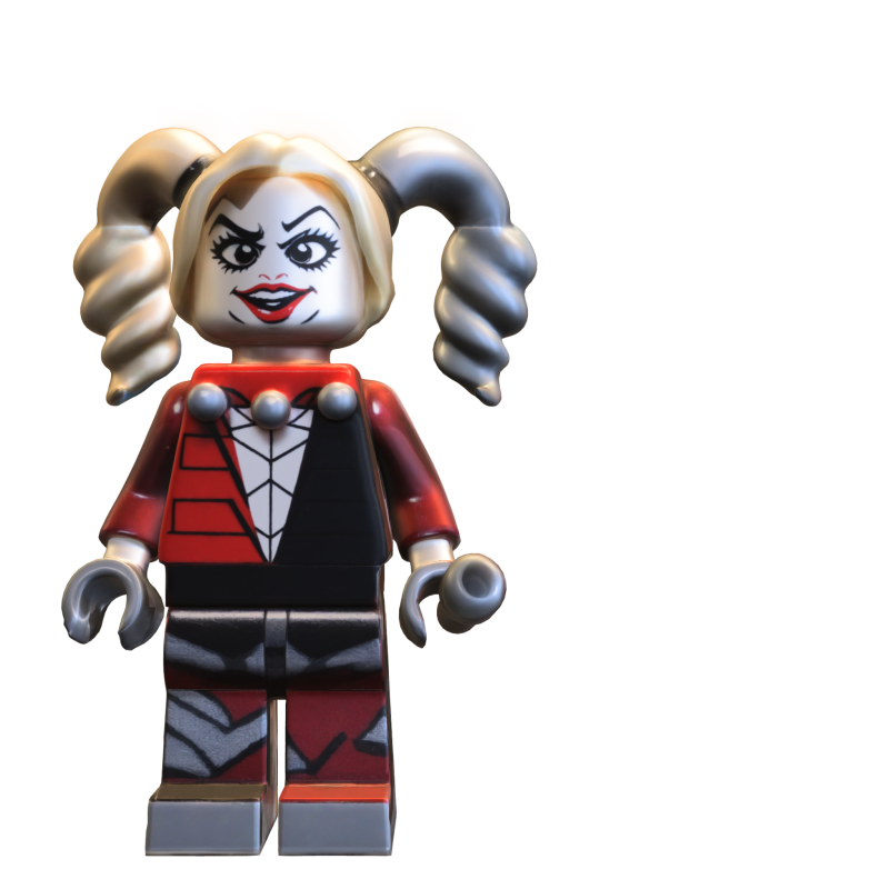 Harley Quinn LEGO Minifigure Modèle 3D .c4d .max .obj .3ds .fbx .stl .blend