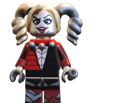 Minifigura LEGO da Harley Quinn Modelo 3D