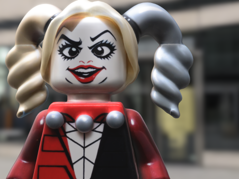 Harley Quinn LEGO Minifigure Modèle 3D