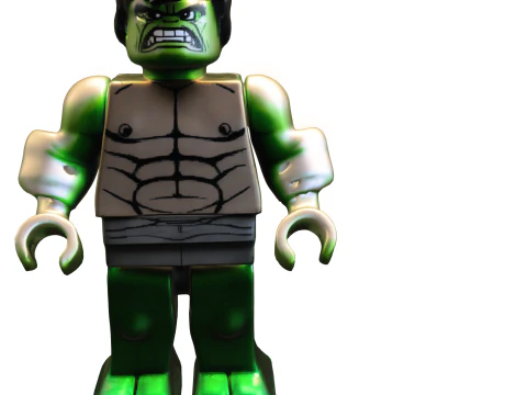 Minifigure LEGO di Hulk Modello 3D