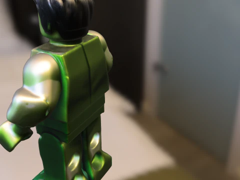 Hulk LEGO Minifigure 3D Model