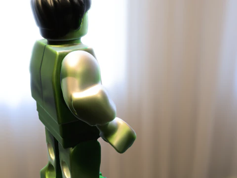 Hulk LEGO Minifigure 3D Model
