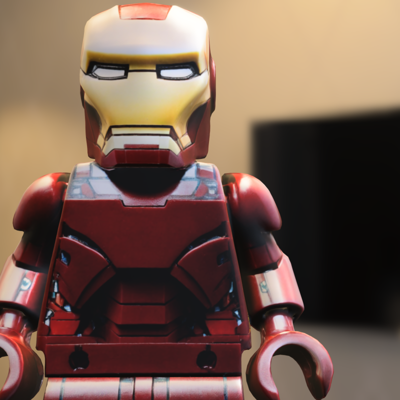 Iron Man LEGO Minifigure 3D 模型 .c4d .max .obj .3ds .fbx .stl .blend