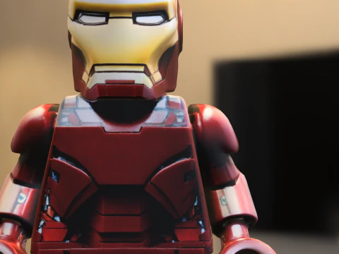 Minifigure LEGO di Iron Man Modello 3D