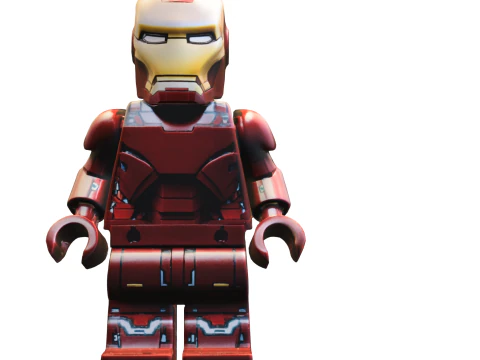 Iron Man LEGO Minifigure 3D Model