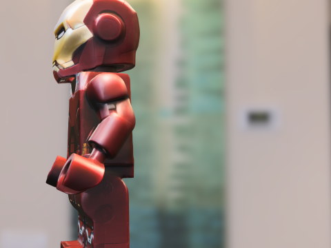 Iron Man LEGO Minifigure 3D 模型