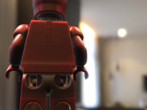 Iron Man LEGO Minifigure 3D Model