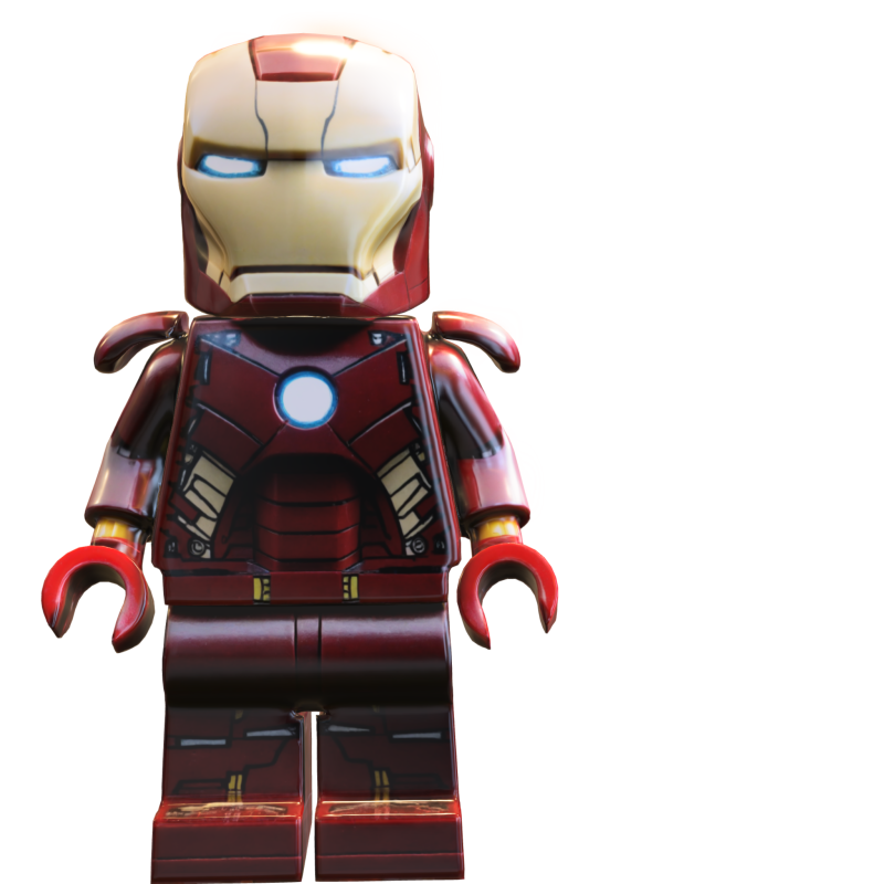 Iron Man LEGO 3D 模型 .c4d .max .obj .3ds .fbx .stl .blend 