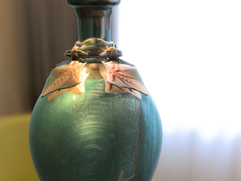 Starfish Potion Bottle 3D Modell