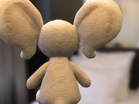 Cute Crochet Mouse Plush 3D 模型