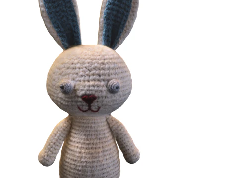 Gehaakt konijntje pluche 3D Model
