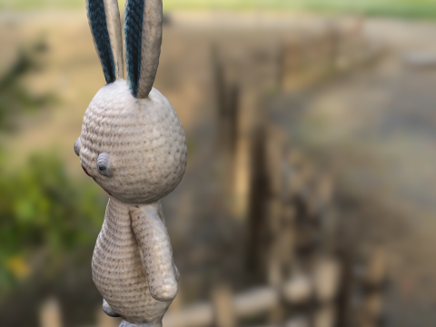 Crochet Bunny Plush 3D Modell