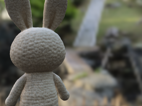 Crochet Bunny Plush 3D Modell