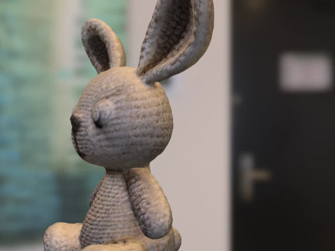 Crochet Bunny Plush 3D Model