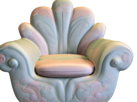 Cloud Shell Armchair 3D Model