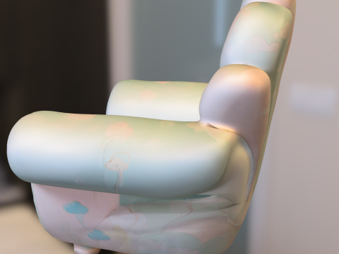 Cloud Shell Armchair 3D Model