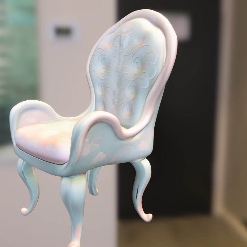 Elegant Vintage Armchair 3Dモデル .c4d .max .obj .3ds .fbx .stl .blend