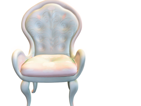Elegant Vintage Armchair 3D Model