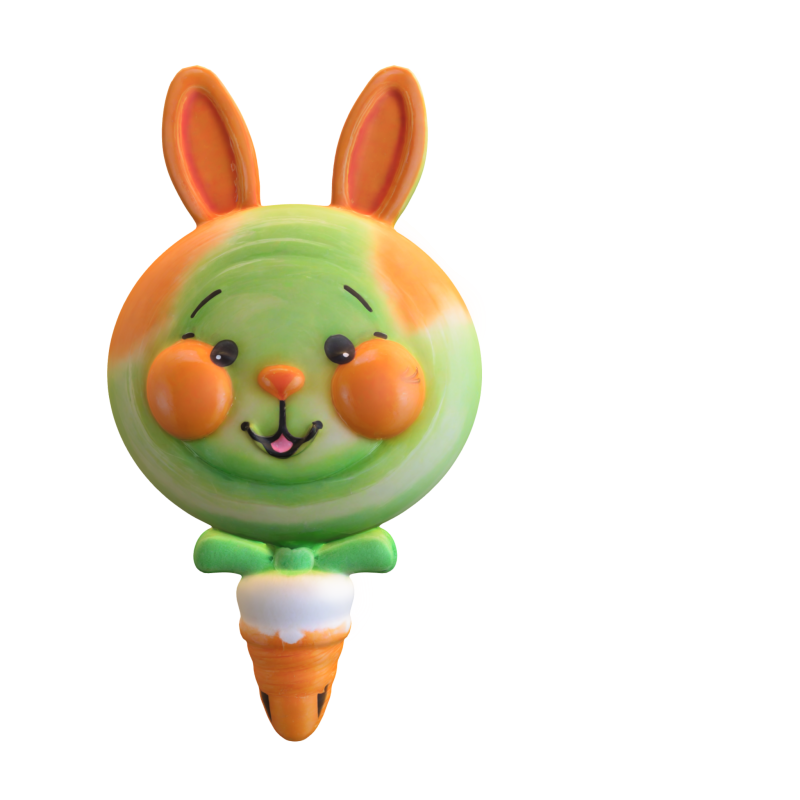 Cute Bunny lollipop Modelo 3D .c4d .max .obj .3ds .fbx .stl .blend 