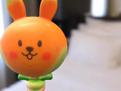 Cute Bunny lollipop 3D Model