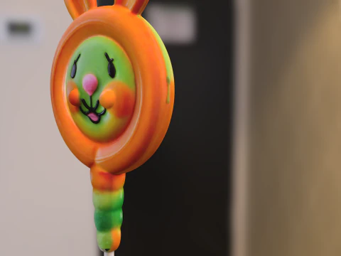 Pirulito de coelho Modelo 3D