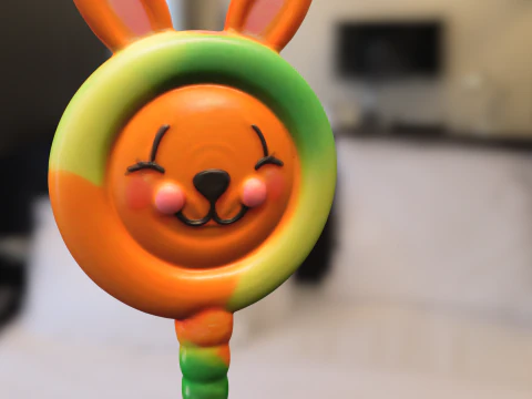Bunny Lollipop 3D Model