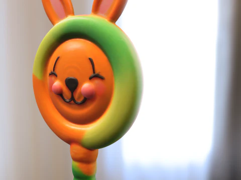 Bunny Lollipop 3D Model
