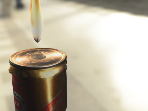 Beer Can Candle 3Dモデル