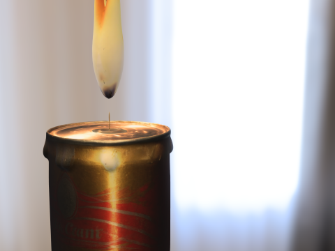 Beer Can Candle 3Dモデル