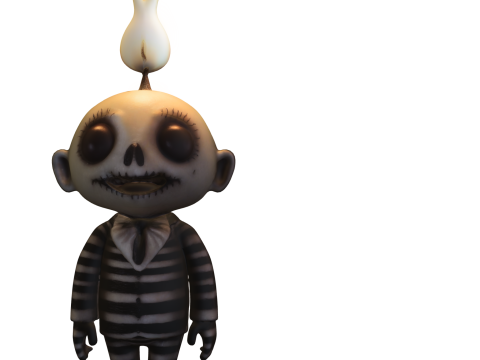 Candle beetlejuicer Kid 3D 모델