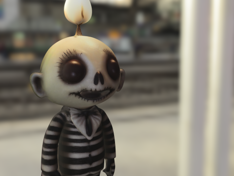 Candle beetlejuicer Kid Modello 3D