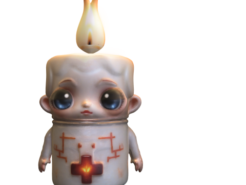 Candle Healer 3D Model