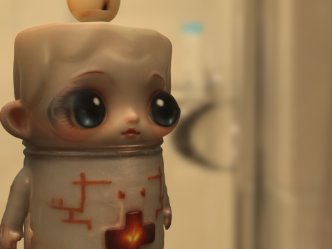 Candle Healer Model 3D