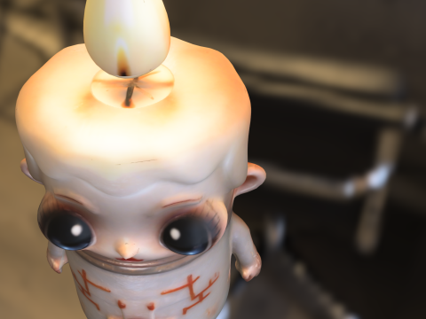 Candle Healer Model 3D