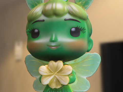 Clover Bunny Fairy 3D Модель