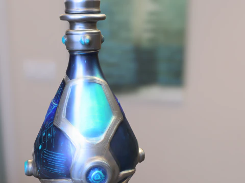 Futuristic Energy Potion 3D Model