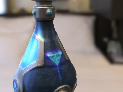 Futuristic Energy Potion 3D Model