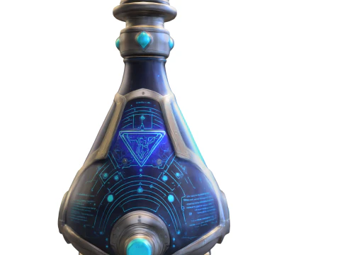 Futuristic Energy Potion 3D Model
