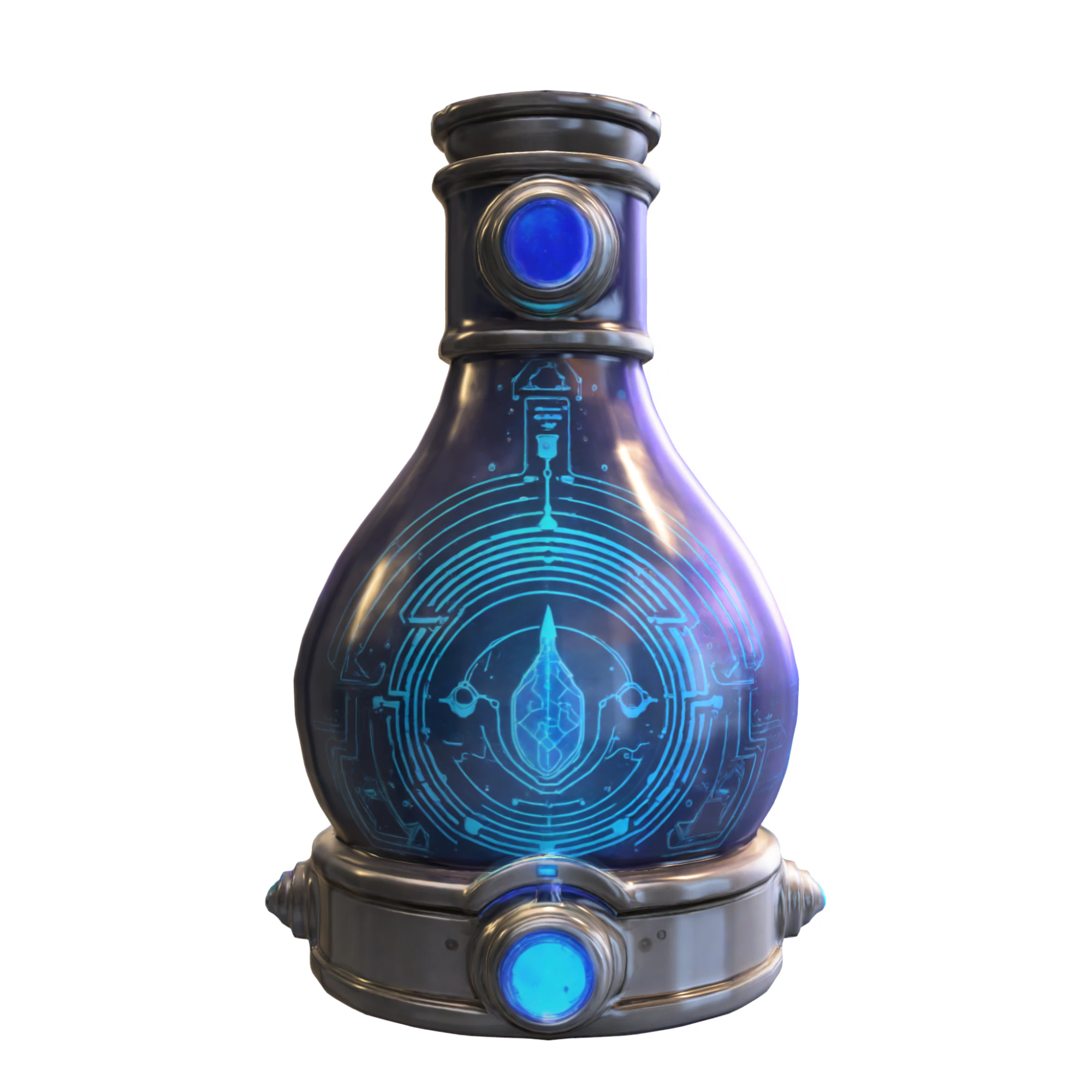Sci-Fi Tech Elixir 3D Model .c4d .max .obj .3ds .fbx .stl .blend 