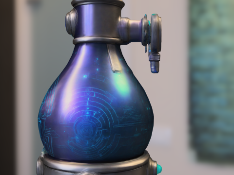 Sci-Fi Tech Elixir 3D मॉडल