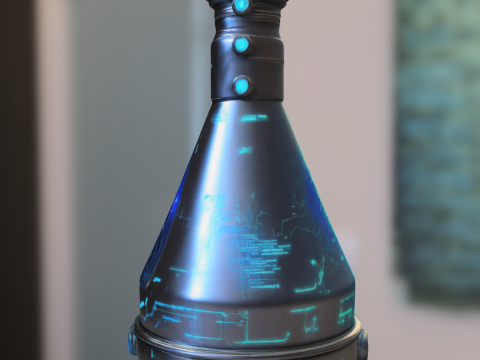 Futuristic Energy Flask 3D 模型