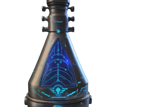 Futuristic Energy Flask 3D Model