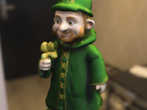 Szczęśliwa Koniczyna Brodata Model 3D