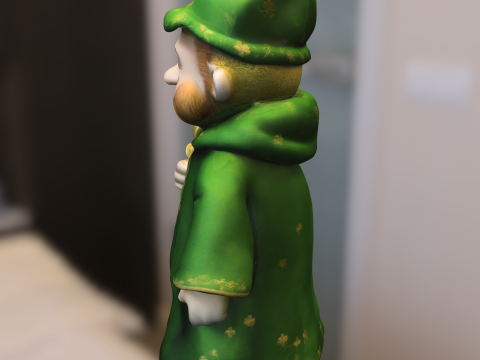 Lucky Clover Bearded 3D Modell