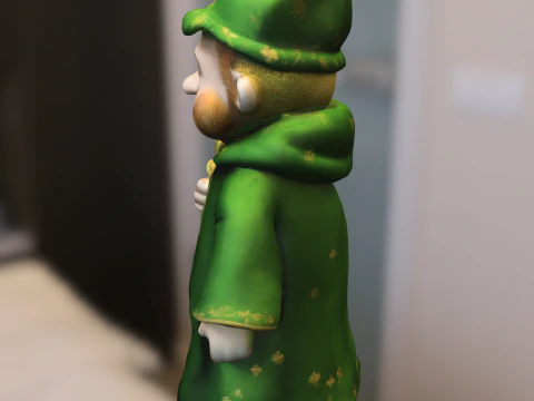 Lucky Clover Bearded 3D Model